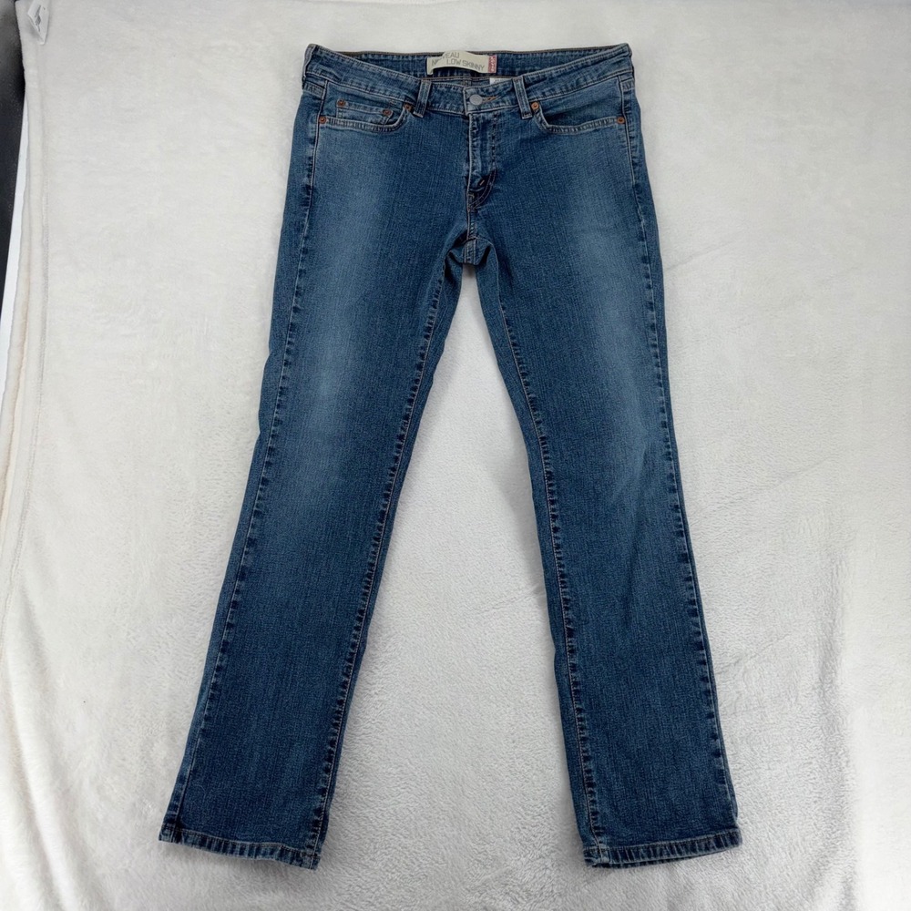 Levis Nouveau Low Skinny Jeans Womens 8M Medium Wash Blue Denim Low Rise 1550335